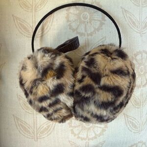 Vince Camuto Leopard Print Faux Fur Earmuffs